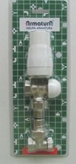 KFA Eckventil Thermostat Set Für Heizkörper ½″ Messing 757-100-07-bl