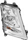 Предна Светлина Дясна Volvo FH IV 2013-2020 Ръчно Регулиране Хромирана Рамка LED DRL + Позиция 505984
