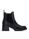 Women's Ankle Boots with Mid Heel Black