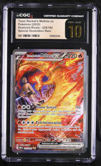 Team Rocket's Moltres Ex Destined Rivals #229 Cgc Pristine 10