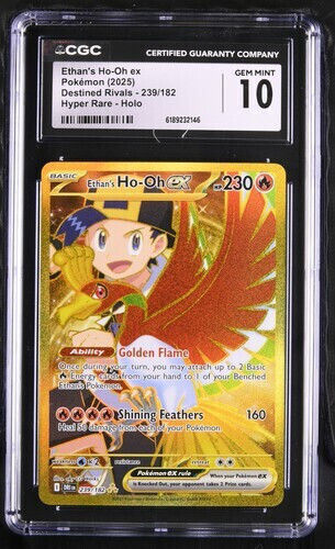 Ethan's Ho-oh Ex Destined Rivals #239 Cgc Gem Mint 10