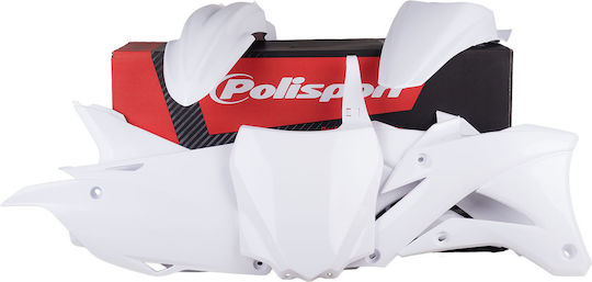 Κιτ Πλαστικών Mx Polisport Kawasaki Kx85 2014-21 Ασπρο