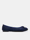 Damen Ballerinas Spitz zulaufend Marineblaue