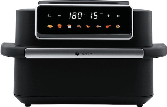 Terra Electronics Air Fryer with Double Removable Container 10lt Black