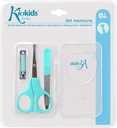 Kiokids Комплект за грижа за ноктите за бебе Син 3 бр