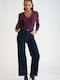 Women's Jean Pants in Wide Leg Style