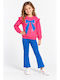 Kinderbekleidungssets mit Leggings Winter 2 Stück Fuchsie