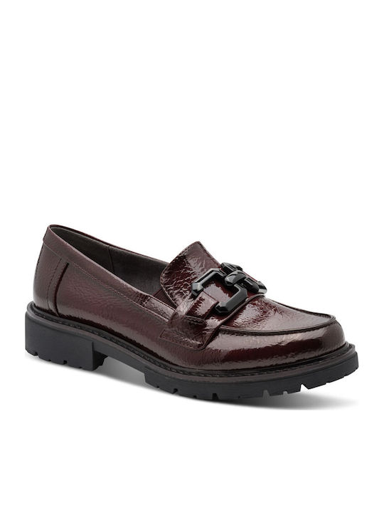 Jana Women's Loafers in Burgundy Colour
