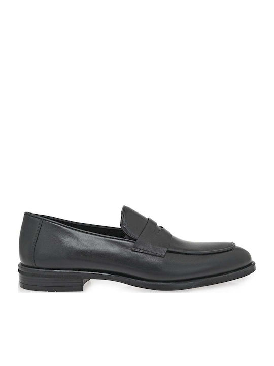 Δερμάτινα Ανδρικά Loafers σε Μαύρο Χρώμα
