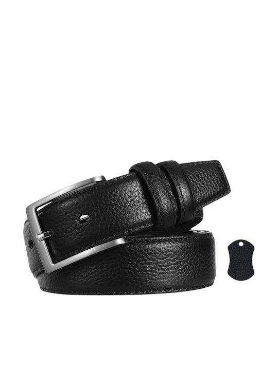 Men's Black Leather Belt