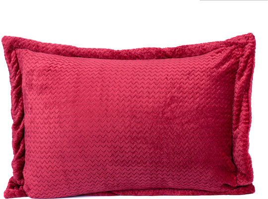 Mc Decor Kissenbezug Oxford Ruby Rot 50x70cm MCD.KM.WAVES RUBY ROT
