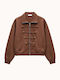 Women's Cardigan with Buttons Brown