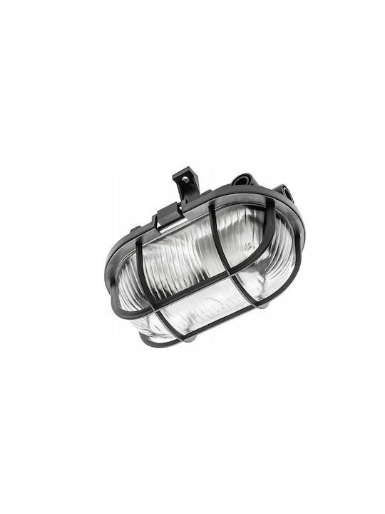 Gtv Outdoor Ceiling Light E27 In Black Colour OS-KAY060-10