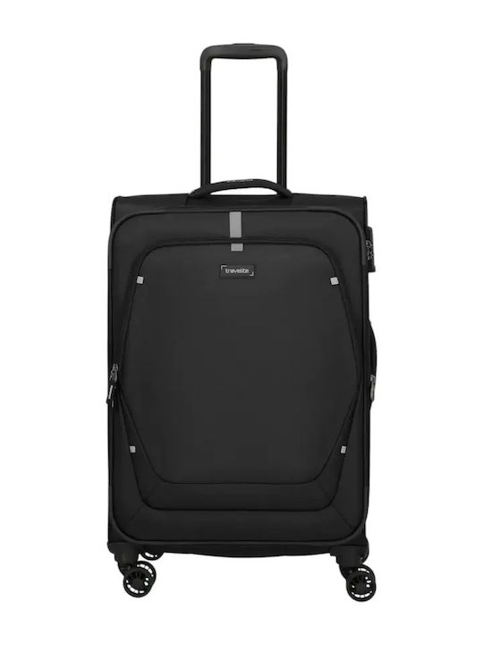 Travelite Mittlerer Reise Koffer Schwarz Höhe 67cm