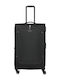 Travelite Großer Reisekoffer Schwarz Höhe 77cm