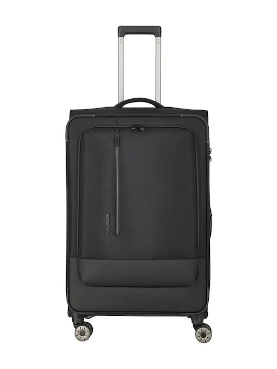 Travelite Großer Stoffkoffer Reisegepäck Schwarz Höhe 77cm