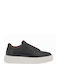 Leder Herren Freizeitschuhe Schwarz
