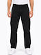 Men's Cargo Relaxed Fit Trousers Black