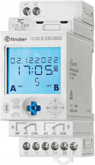 Finder Astronomical Digital Time Delay Relay Annual with Backup