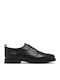 Lace Δερμάτινα Γυναικεία Oxfords σε Μαύρο Χρώμα