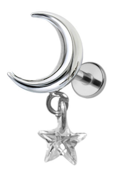 Silver And More Piercing tip bară din titan