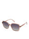 Polaroid Women's Sunglasses with Purple Frame and Grey Gradient Lens