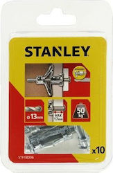 Stanley Schraubanker Metallisch 13x34mm 10 Stück