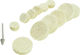 Dedra 08T607 Felt Polishing Pads 24x24mm with Axis 13 Pieces