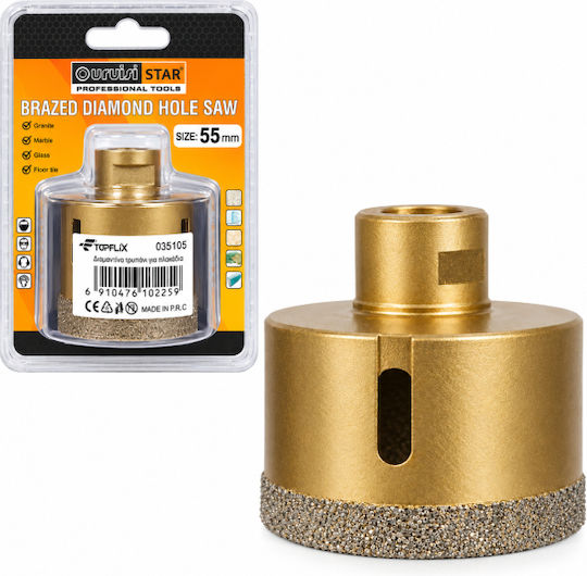 Uruisi Star Diamantkronen-Gewindeschneiden Trockenschnitt mit Durchmesser 55mm für Fliesen