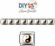 Edelstahl Elemente Diy Armband Yin Yang