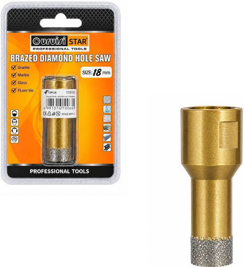 Uruisi Star Lochsäge Trockenschnitt mit Durchmesser 18mm für Metall und Rasen