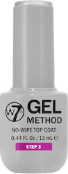 Gel Anwendung Schritt 3 Kein Abwischen Top Coat 13 ml W7 Gel Anwendung Schritt 3 Kein Abwischen Top Coat 13 ml W7