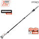 Nakayama 088394 Telescopic Battery Pole Saw 21V 2x4Ah and 20cm Blade