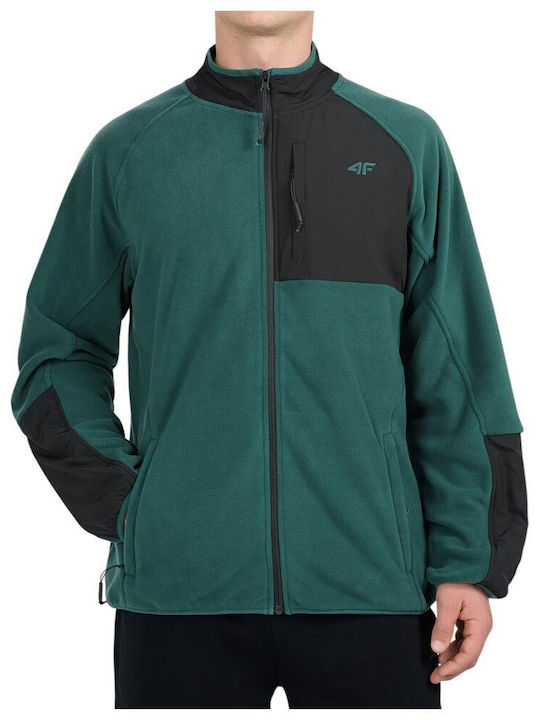 Cardigan bărbătesc Fleece Verde