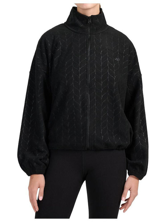 Fleece Women's Cardigan Black