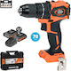 Krausmann U72120-22CB Percussive Battery Drill Driver 20V 2x2Ah
