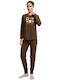 Minerva Minerva Damen Schlafanzug & Pyjamas Winter Baumwollene Braun