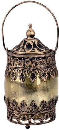 Eurolamp Dekoratives Tischlicht Laterne 2 Stück 8x8x14,5cm