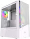 Gembird Fornax 200 Gaming Midi Tower Κουτί Υπολογιστή με Πλαϊνό Παράθυρο Λευκό