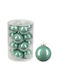 Set of 16 Turquoise Glass Balls 8cm