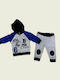 Kids Set with Pants 3 Pieces Grey-Blue