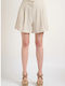 Women's Linen Bermudas Beige