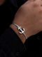 SteweHome Herren Armband Kette mit Verankerung Design aus Silber