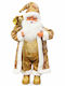 Illuminated Decorative Christmas Santa Gold Fabric
