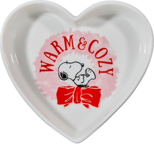 Butlers Christmas Porcelain Plate Hearts 10x10cm Butlers Christmas Porcelain Plate Hearts 10x10cm