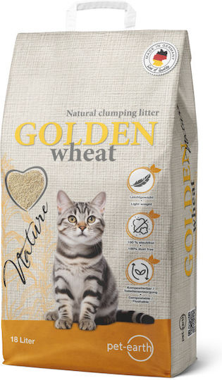 Pet Earth Golden Wheat Άμμος Γάτας 18lt 120161