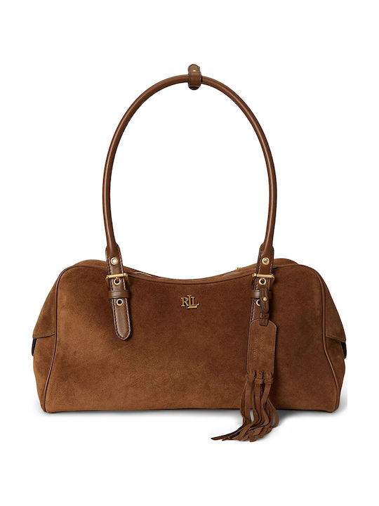 Lauren Women's Shoulder Bag Suede Brown