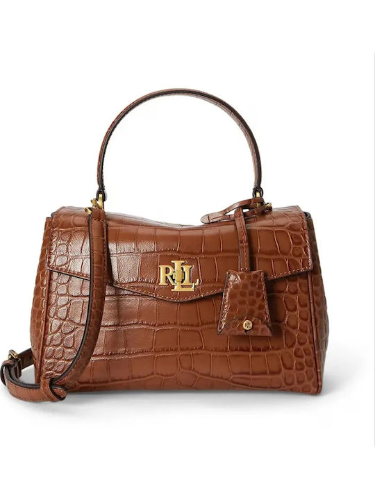 Lauren Leather Women's Shoulder Bag Beige