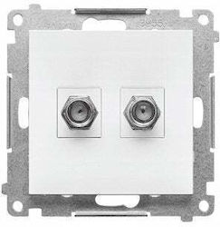 Kontakt-Simon TV Antenna Socket in White Colour...