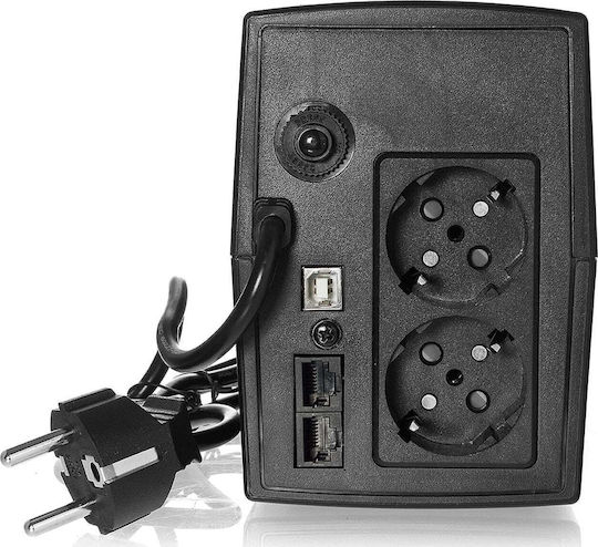 East AT-UPS650-LCD UPS Line-Interactive 650VA 390W